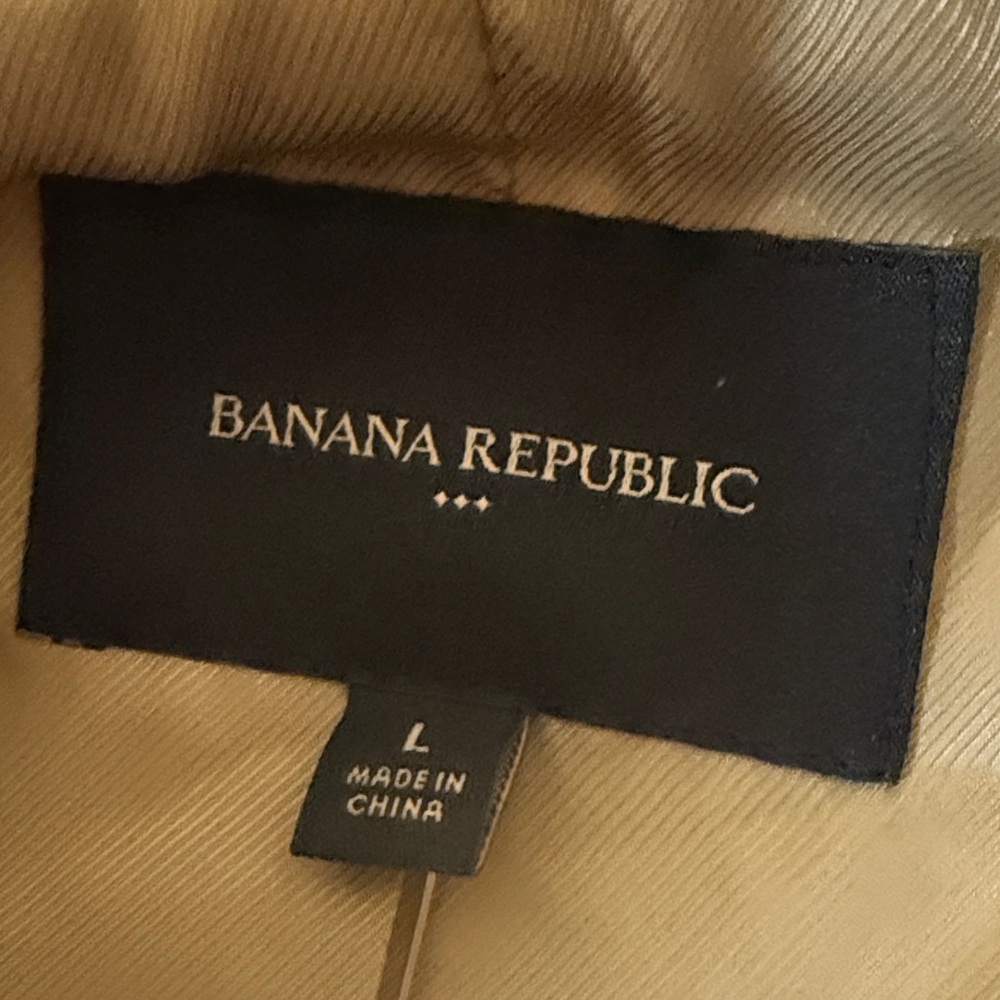 Herringbone Utility Jacket from Banana Republic Drawstring Waist, NWT Large - Picture 7 of 13